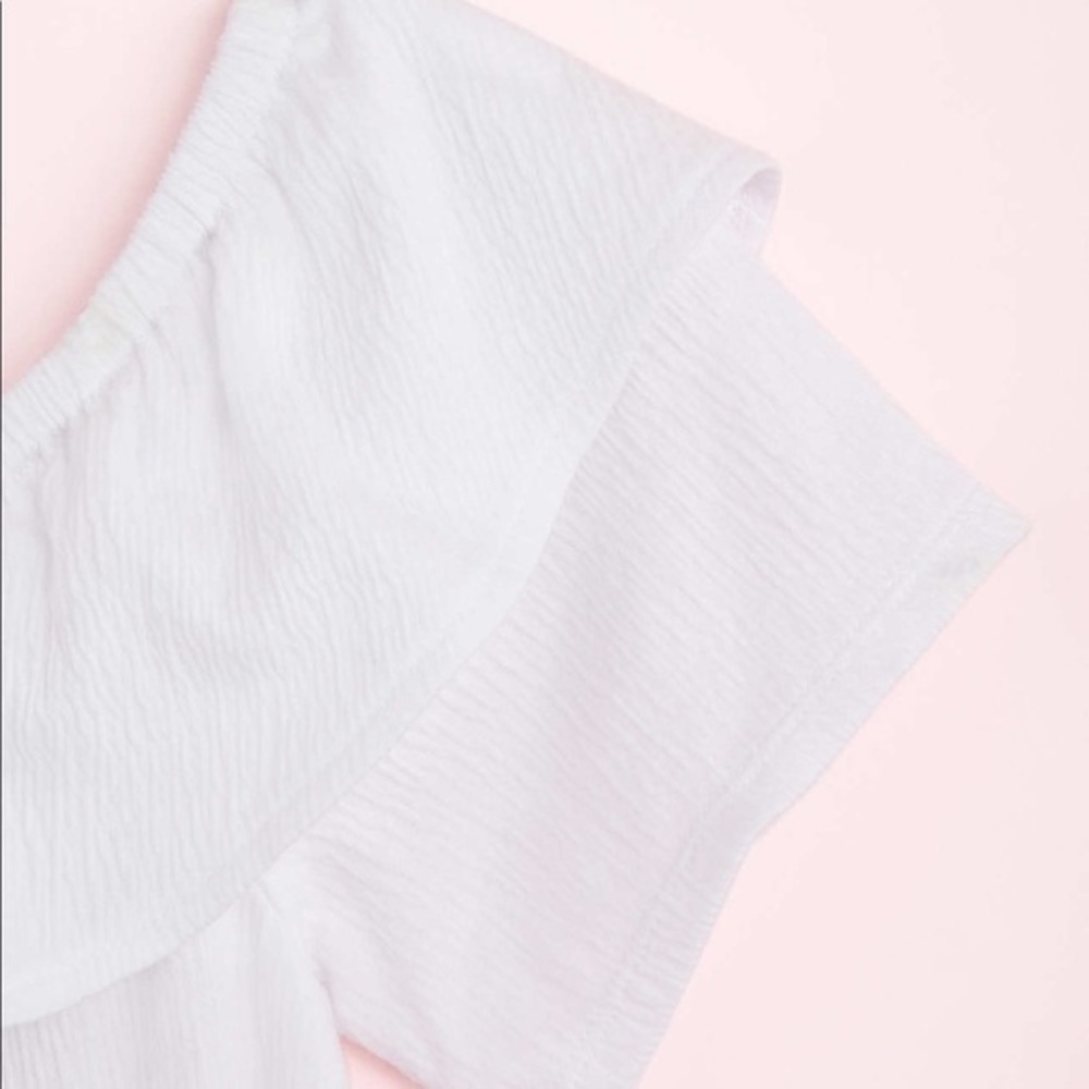 NWT LOFT Off The Shoulder top WHITE XS - Picture 3 of 4